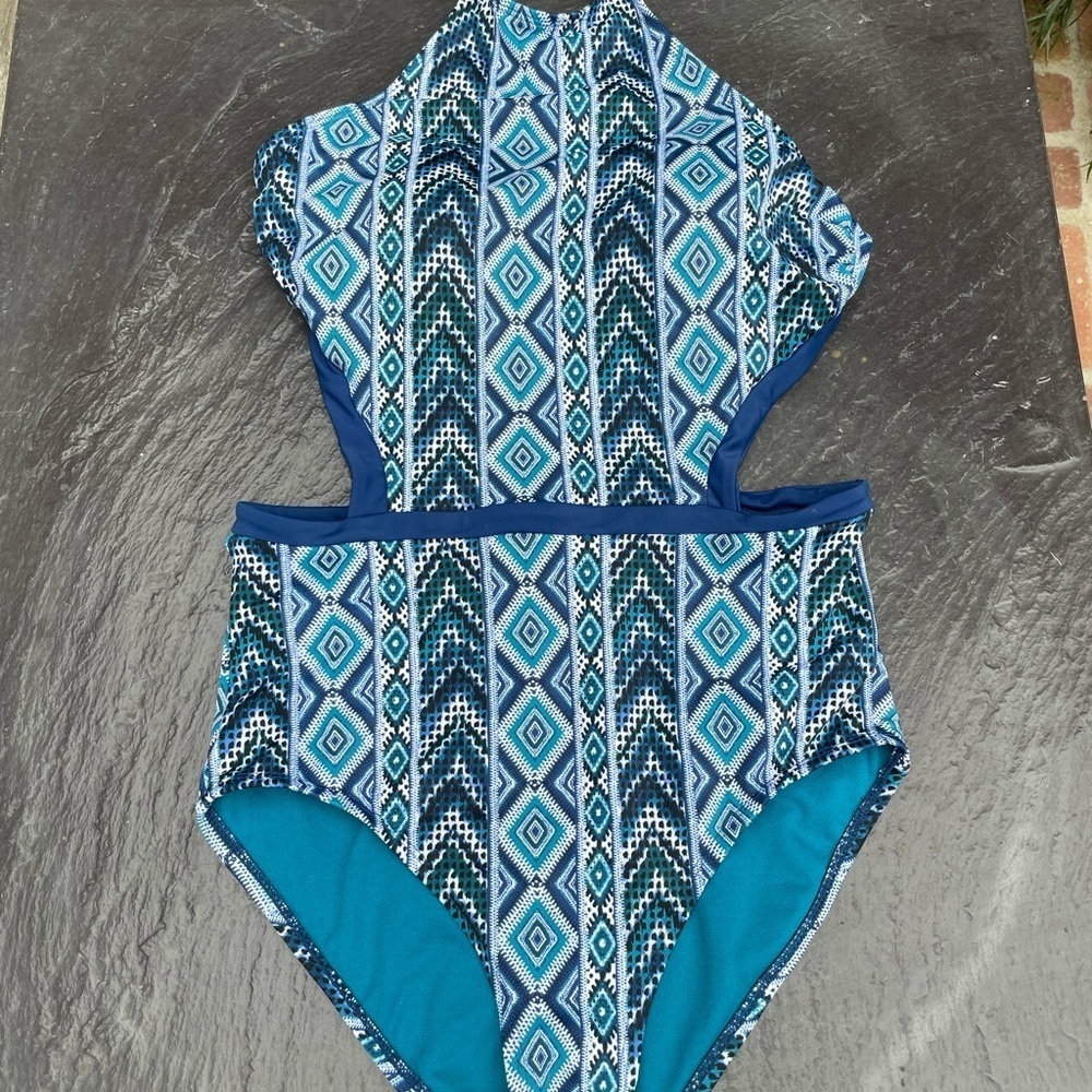 Beautiful Aztec print halter top one piece